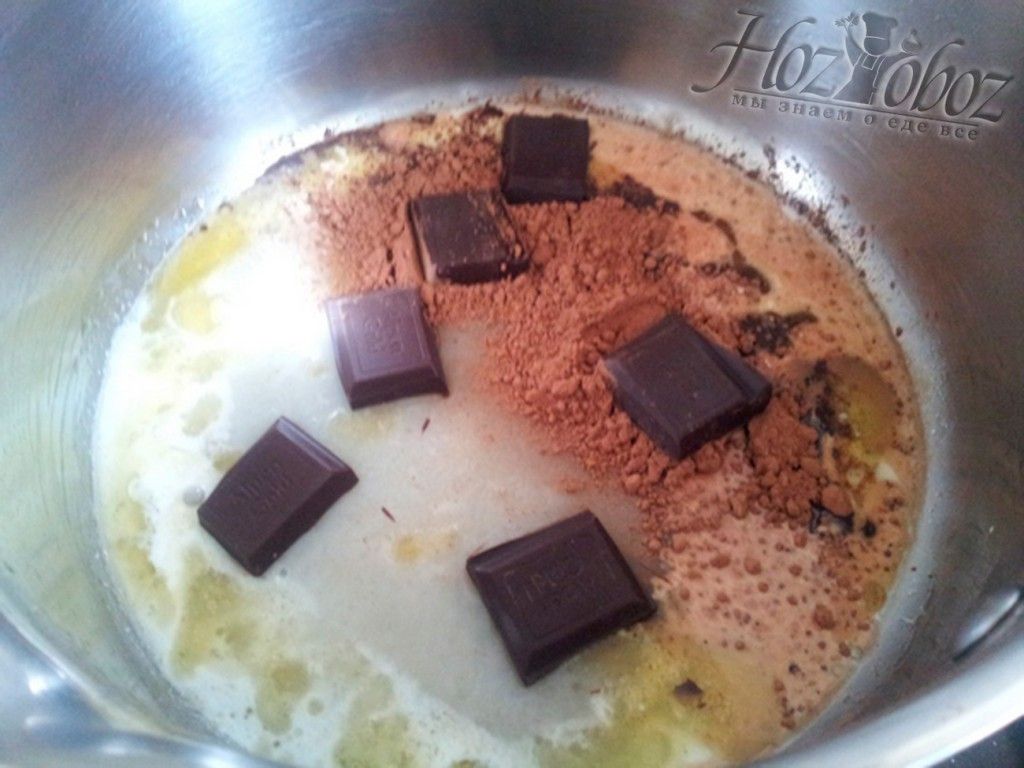 Приготовим шоколадную глазурь