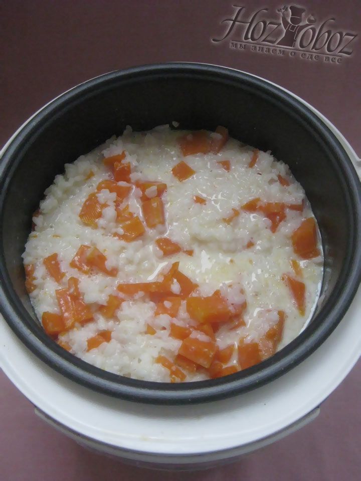 Вот так должна выглядеть рисовая каша приготовленная в муьтиварке