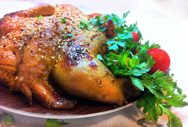 Курица в Соевом соусе с медом и чесноком в духовке