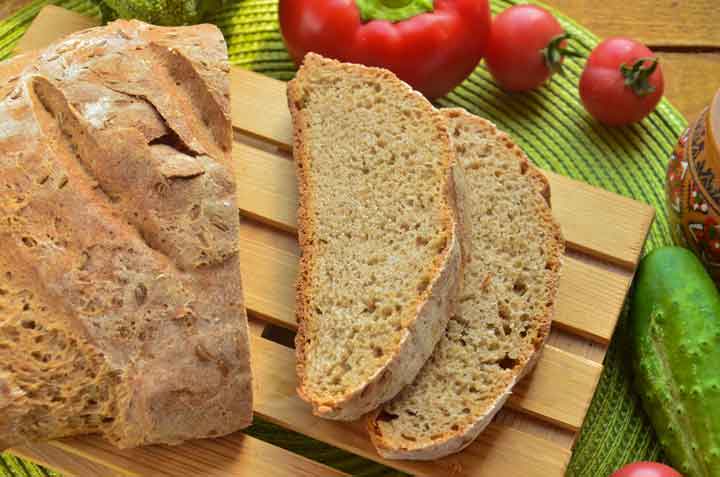 Домашний ржаной хлеб, простой рецепт без замеса в духовке