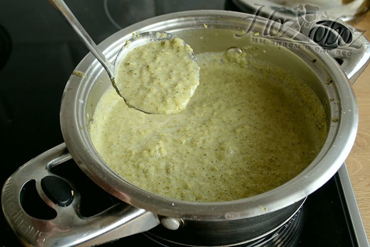 Наш суп пюре должен получится достаточно густым, если вы любите более жидкий вариант, можно добавить сливки или воду