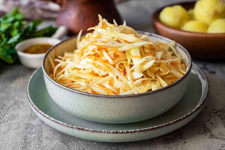 Ингредиенты для капустного салата с уксусом